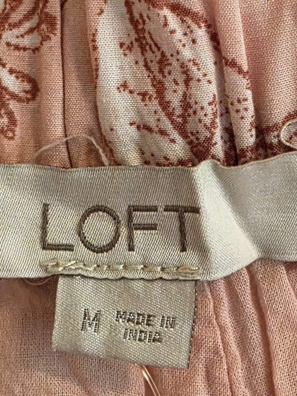 LOFT Pink Floral Maxi Skirt - Picture 2 of 2